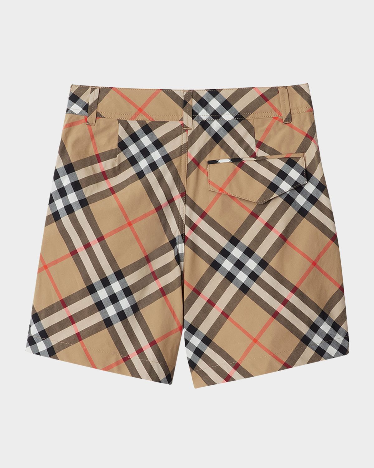 Burberry Boy 's Oscar Check Cotton Shorts, Size 3-12