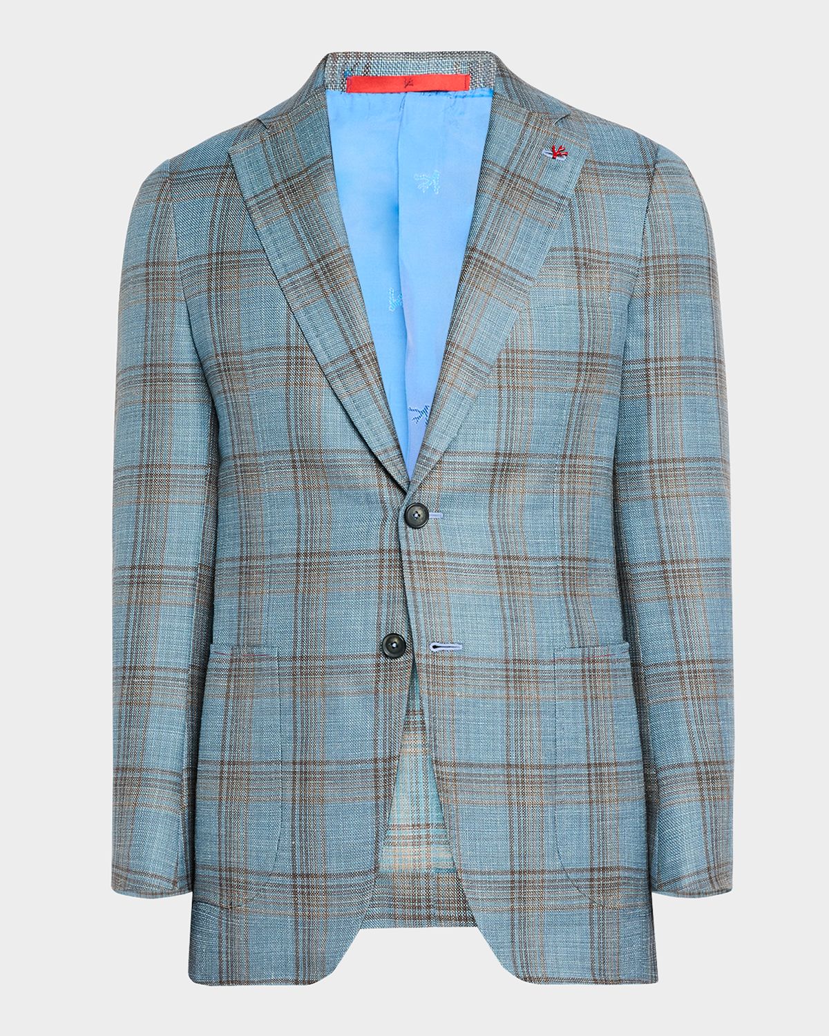 Isaia Men 's Wool-Blend Plaid Sport Coat