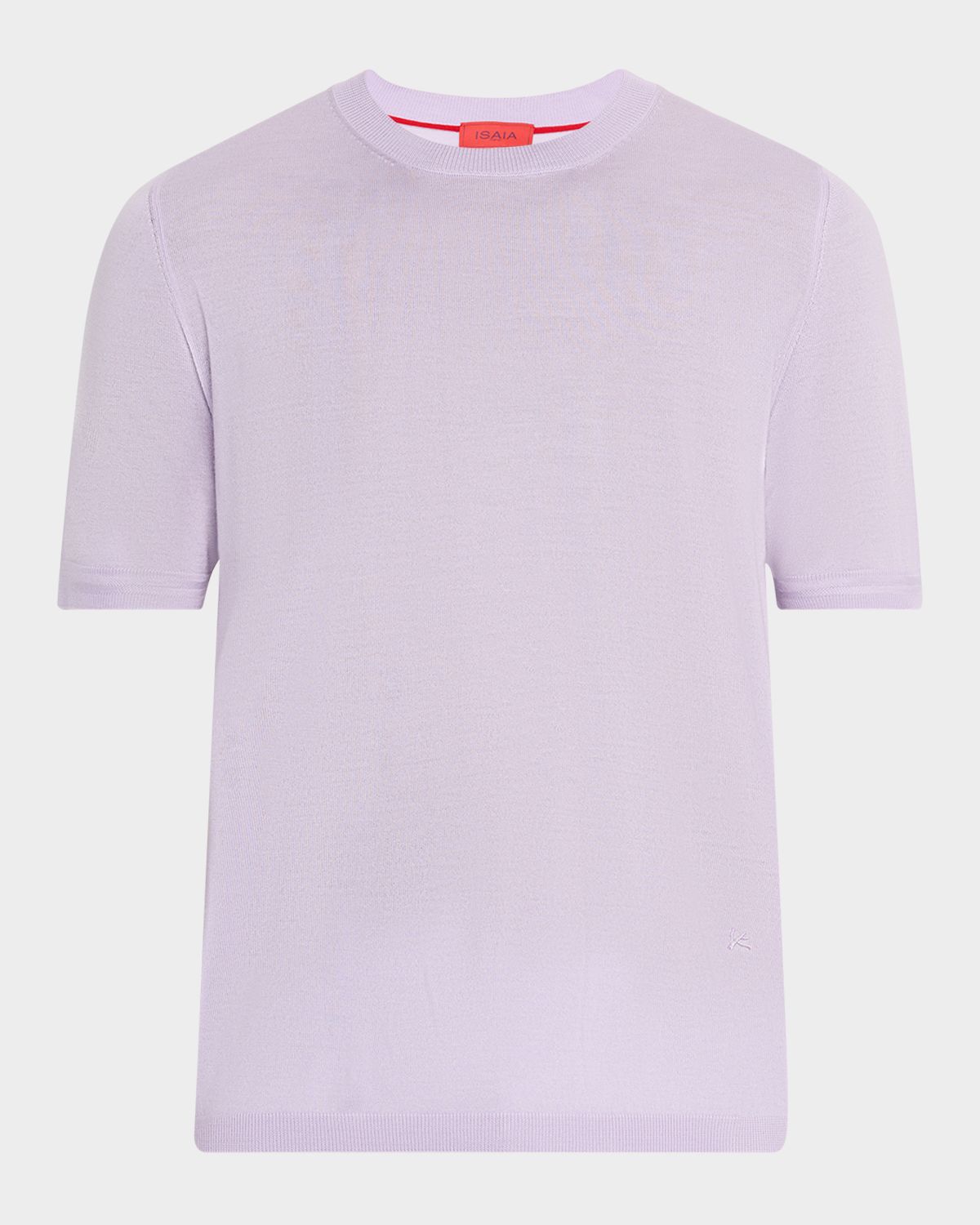 Isaia Men 's Luxe Crew Knit Shirt