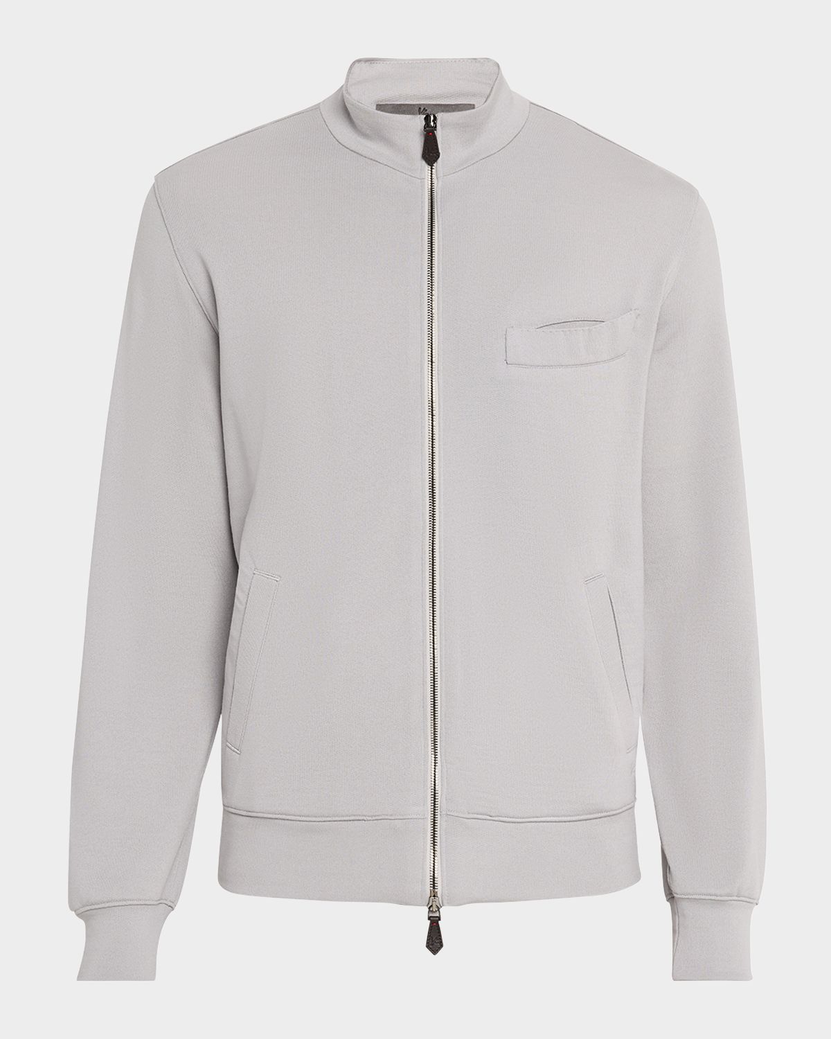 Isaia Men 's Full-Zip Knit Track Jacket