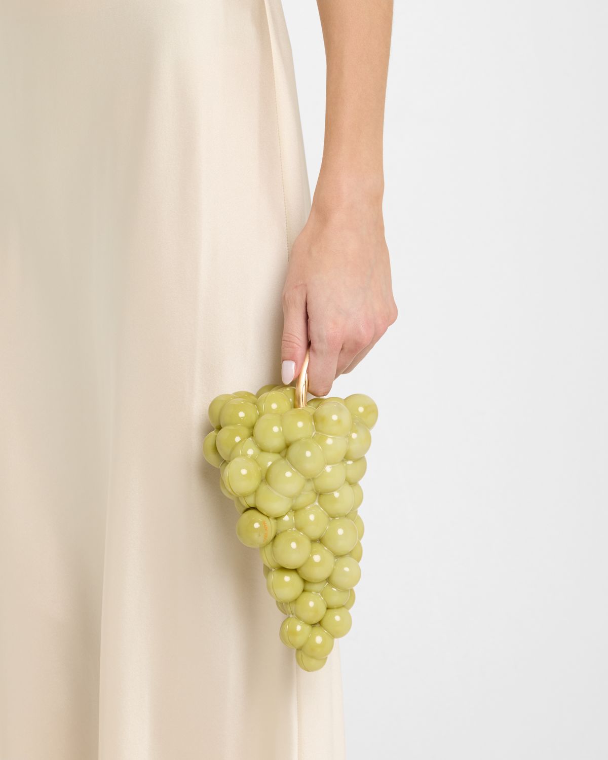 Cult Gaia Grape Acrylic Clutch Bag