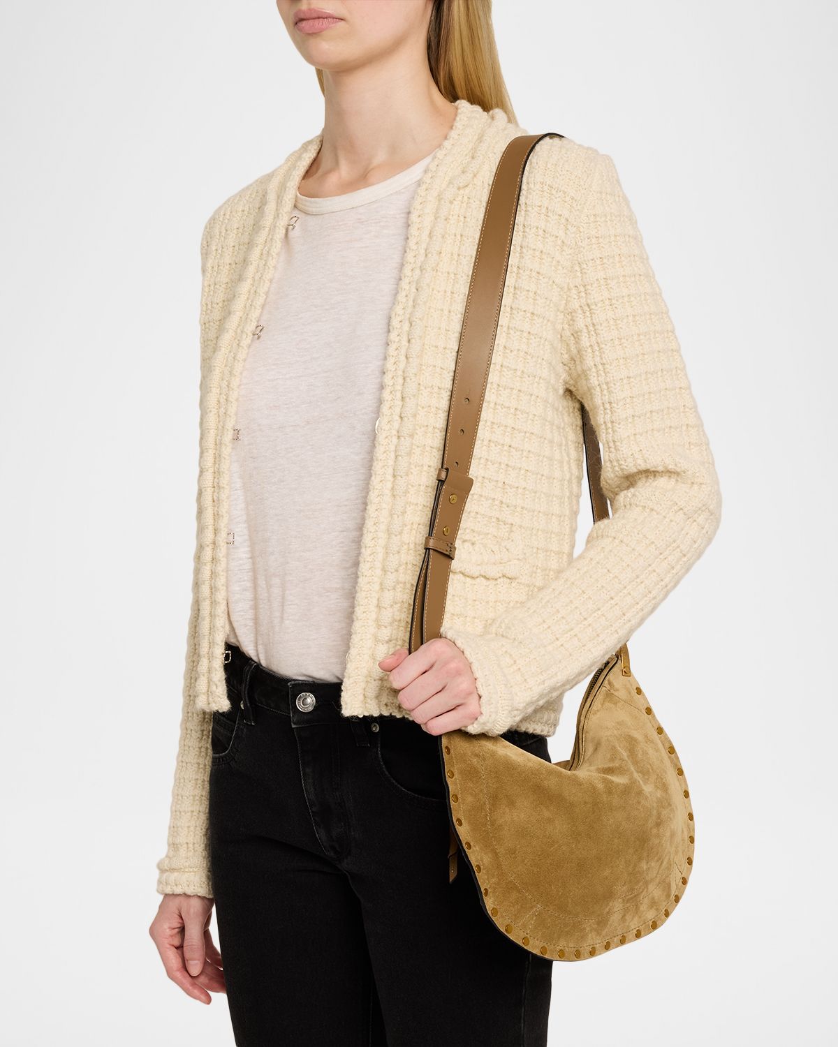 Isabel Marant Oskan Soft Zipped Shoulder Bag