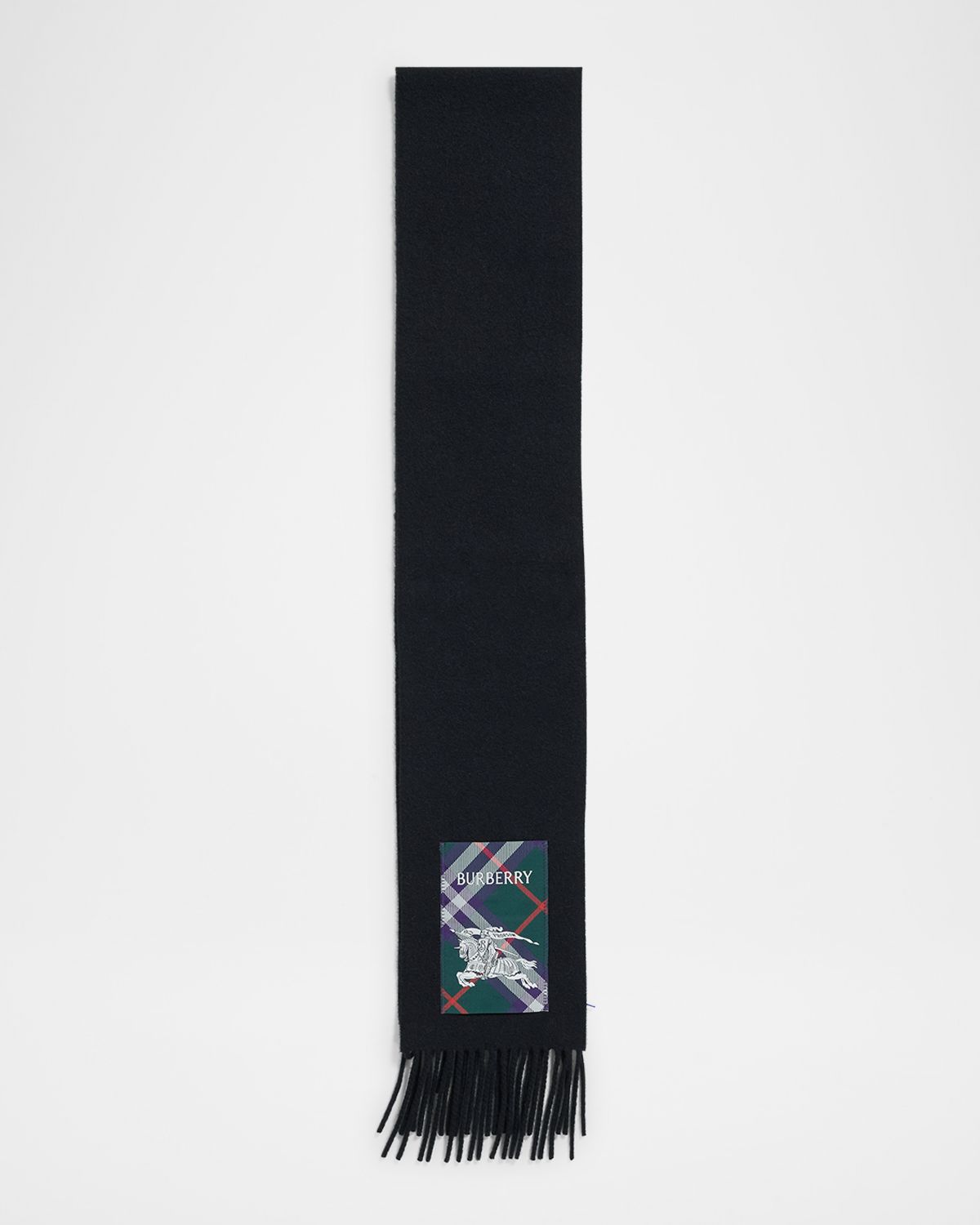 Burberry Men 's Cashmere Scarf with EKD Label