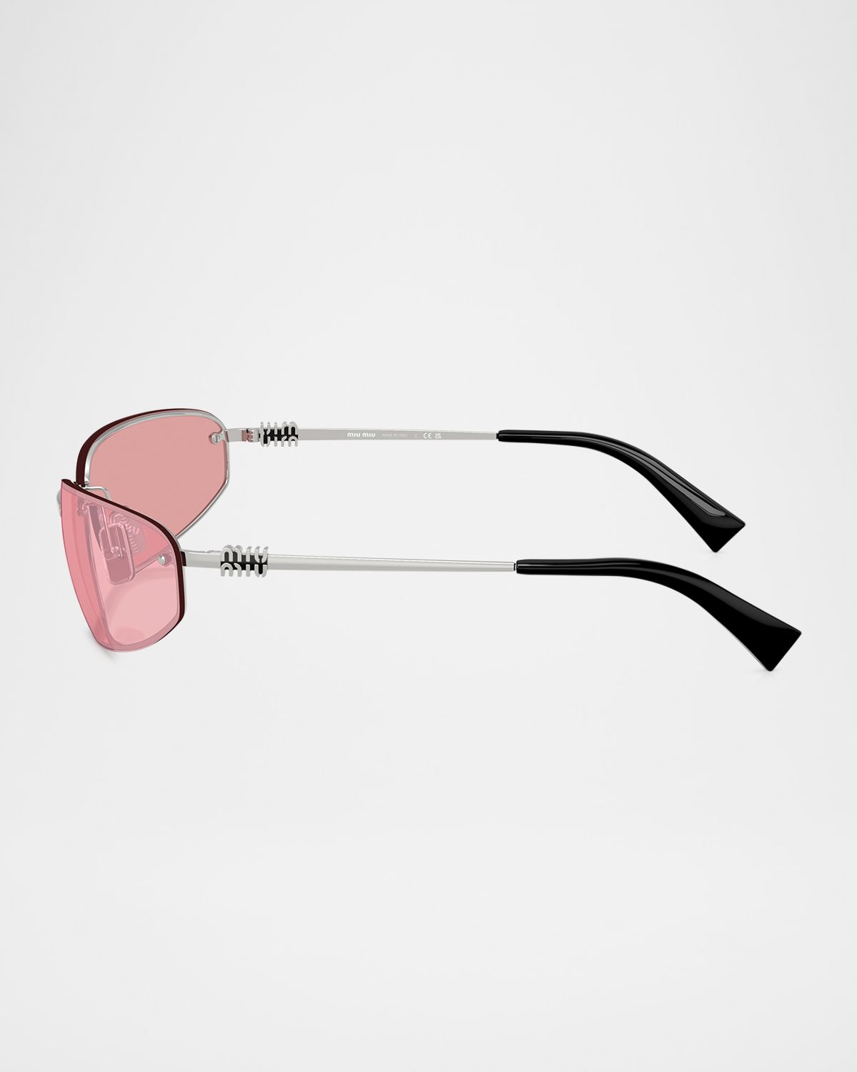 Miu Miu A50S Rimless Oval Metal Sunglasses | Thumbnail 5