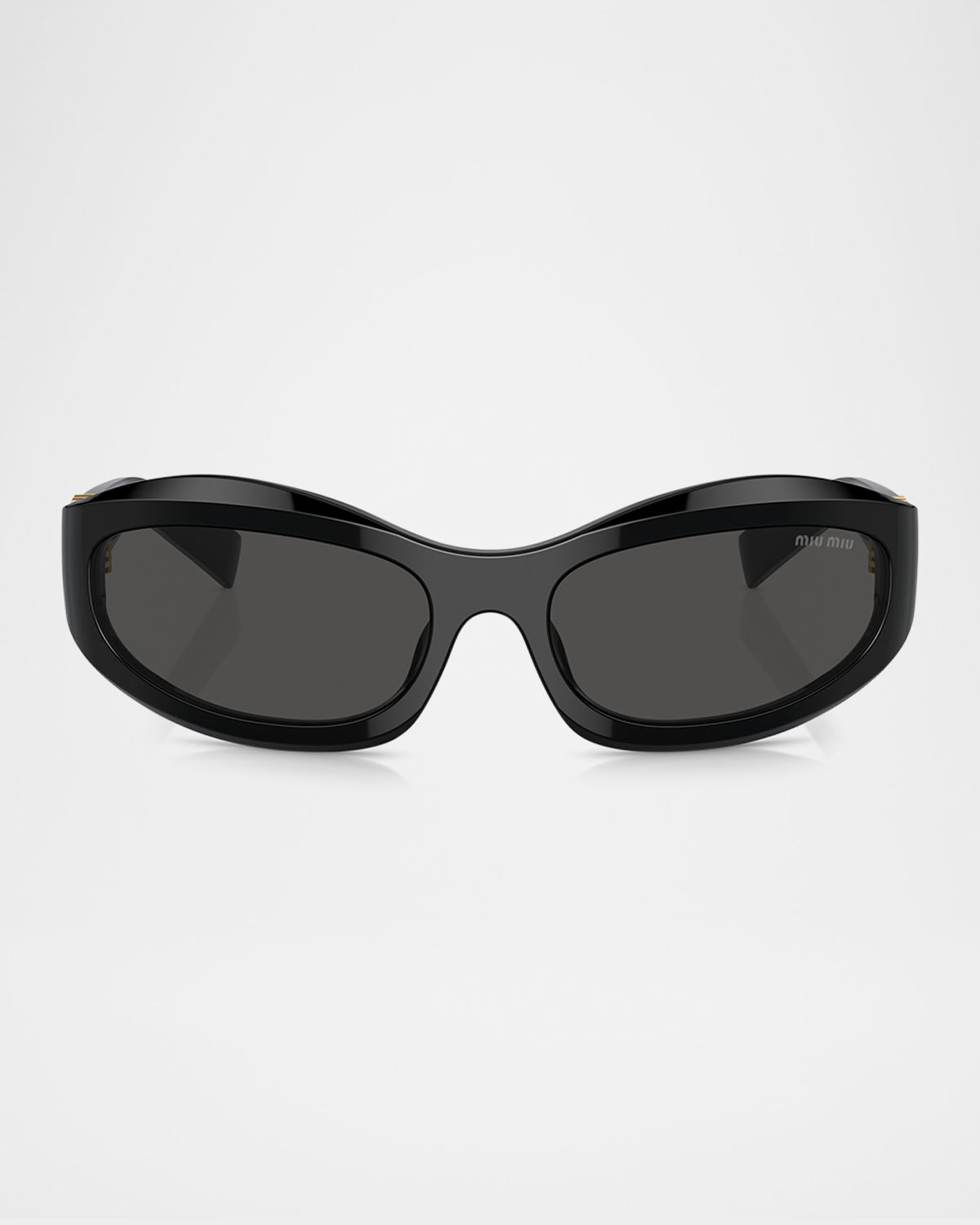 Miu Miu 14ZSF Logo Oval Acetate Sunglasses | Thumbnail 5 Miu Miu 14ZSF Logo Oval Acetate Sunglasses | Thumbnail 5