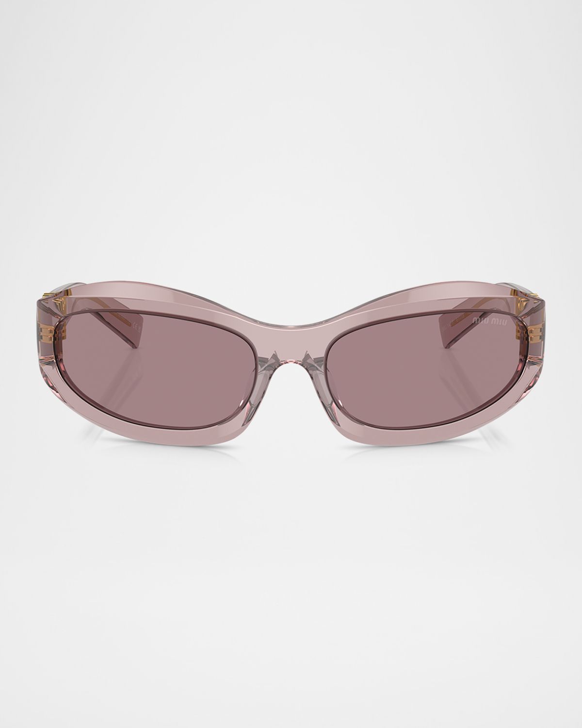 Miu Miu 14ZSF Logo Oval Acetate Sunglasses | Thumbnail 5 Miu Miu 14ZSF Logo Oval Acetate Sunglasses | Thumbnail 5