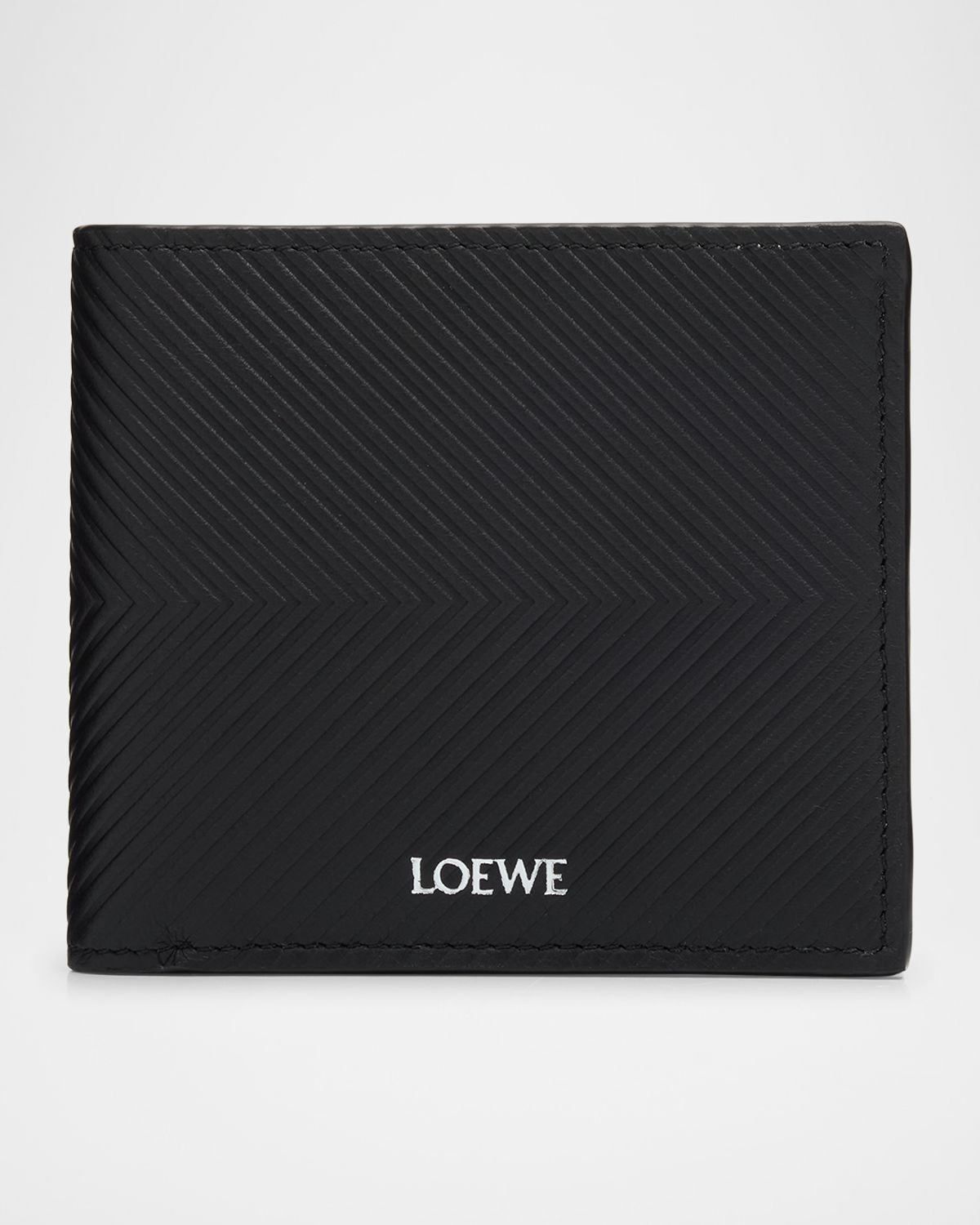Loewe Men 's Embossed Leather Bifold Wallet