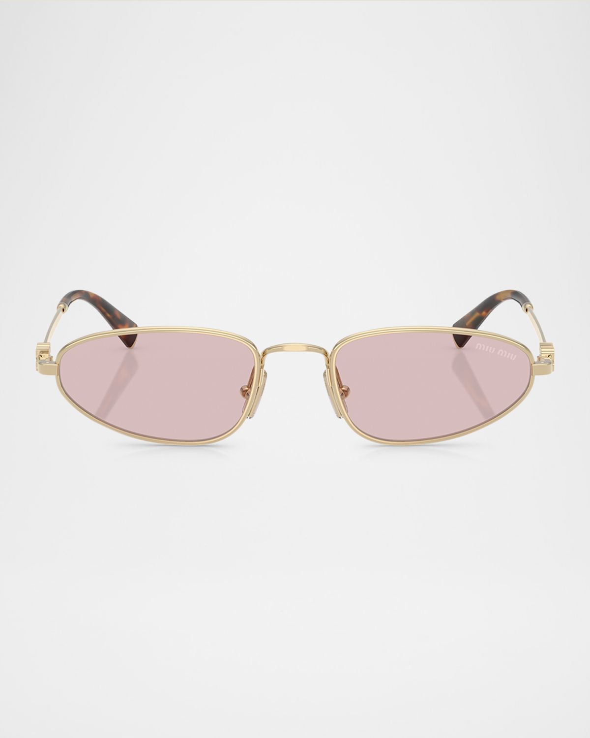 Miu Miu Logo Metal Oval Sunglasses | Thumbnail 5