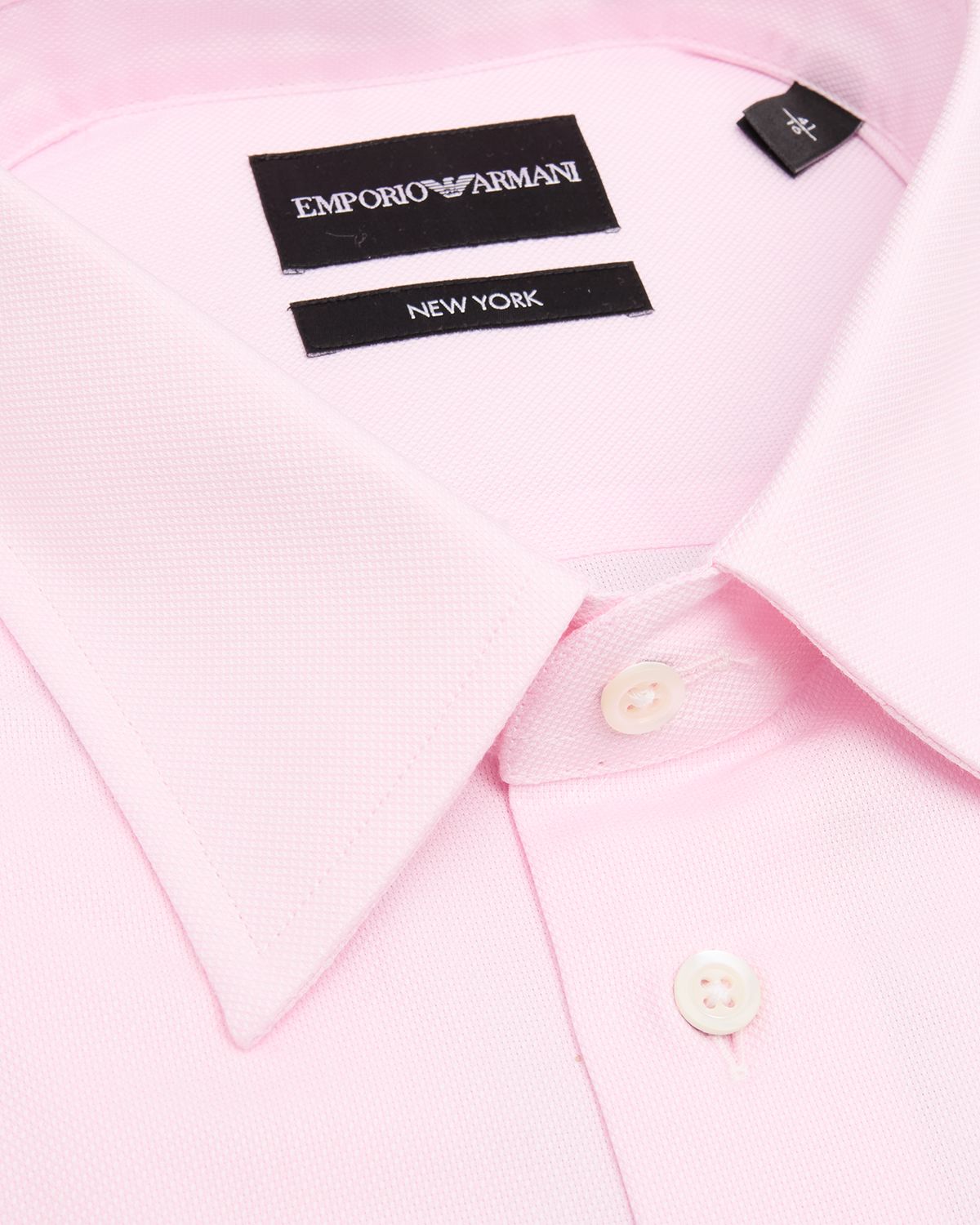 Emporio Armani Men 's Cotton Micro-Dot Dress Shirt | Thumbnail 3 Emporio Armani Men 's Cotton Micro-Dot Dress Shirt | Thumbnail 3