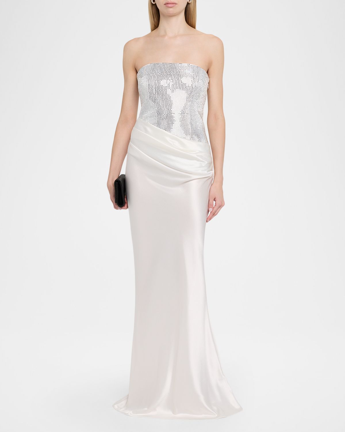Retrofete Alexandra Strapless Sequin Draped Dress | Thumbnail 2 Retrofete Alexandra Strapless Sequin Draped Dress | Thumbnail 2