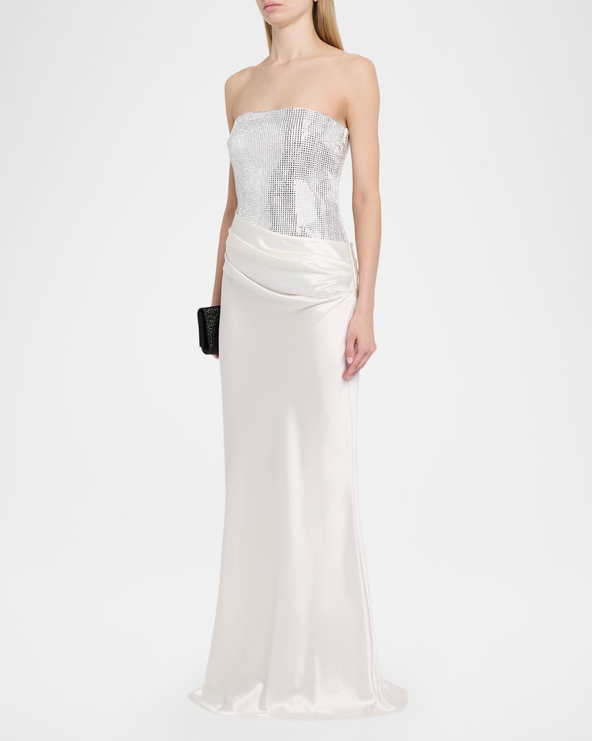 Retrofete Alexandra Strapless Sequin Draped Dress | Thumbnail 4 Retrofete Alexandra Strapless Sequin Draped Dress | Thumbnail 4