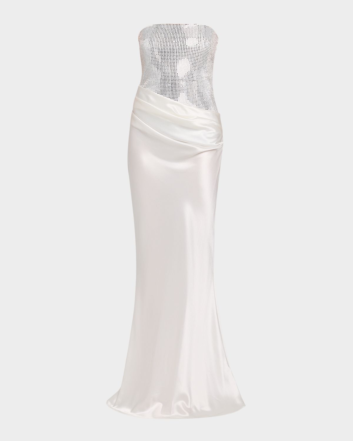 Retrofete Alexandra Strapless Sequin Draped Dress