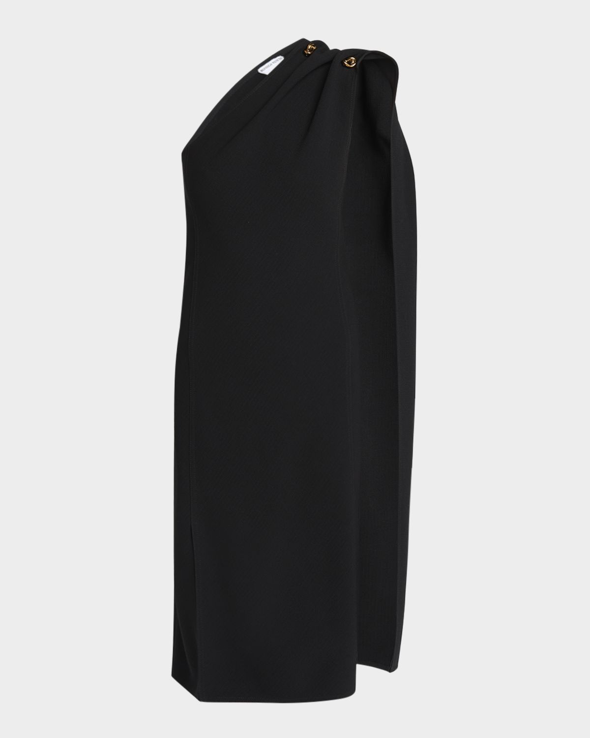 Bottega Veneta One-Shoulder Drape Slit Dress