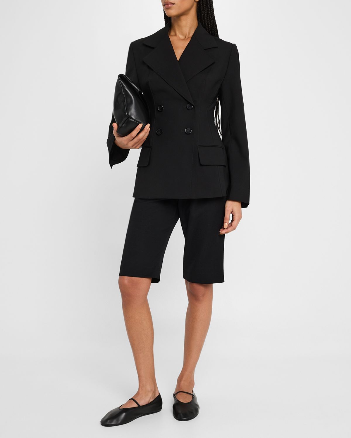 Co Double-Breasted Fitted Blazer