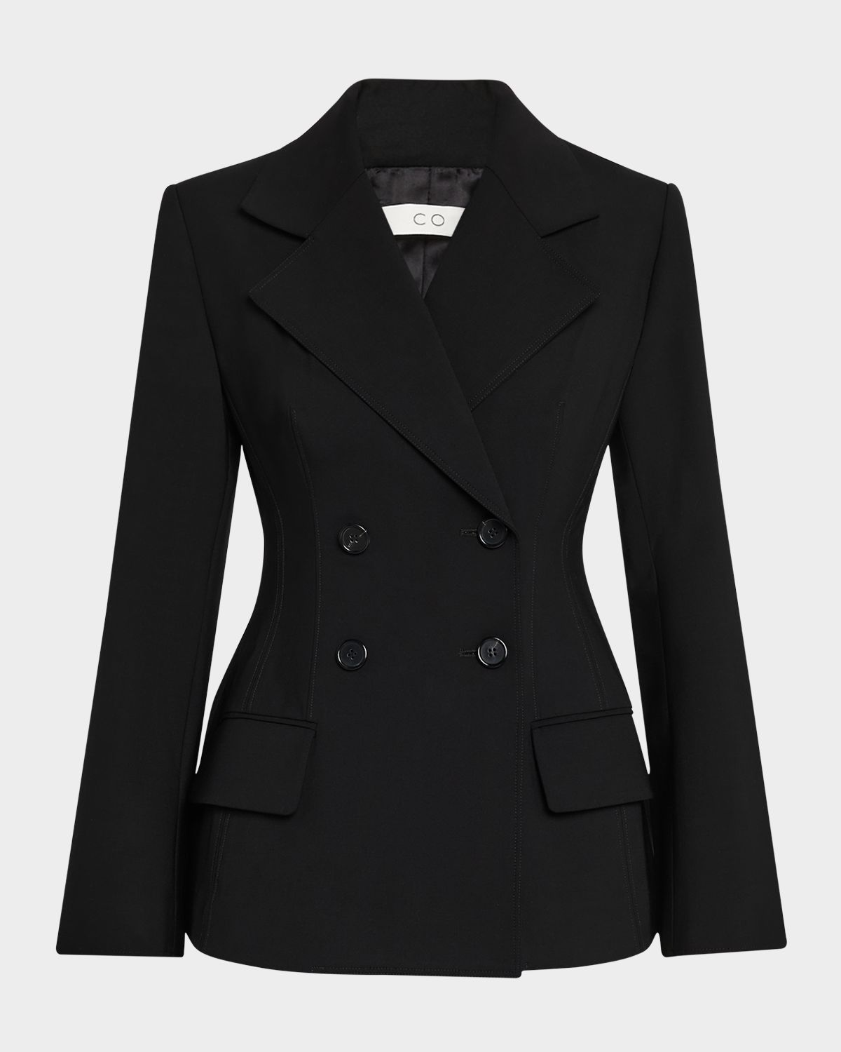 Co Double-Breasted Fitted Blazer
