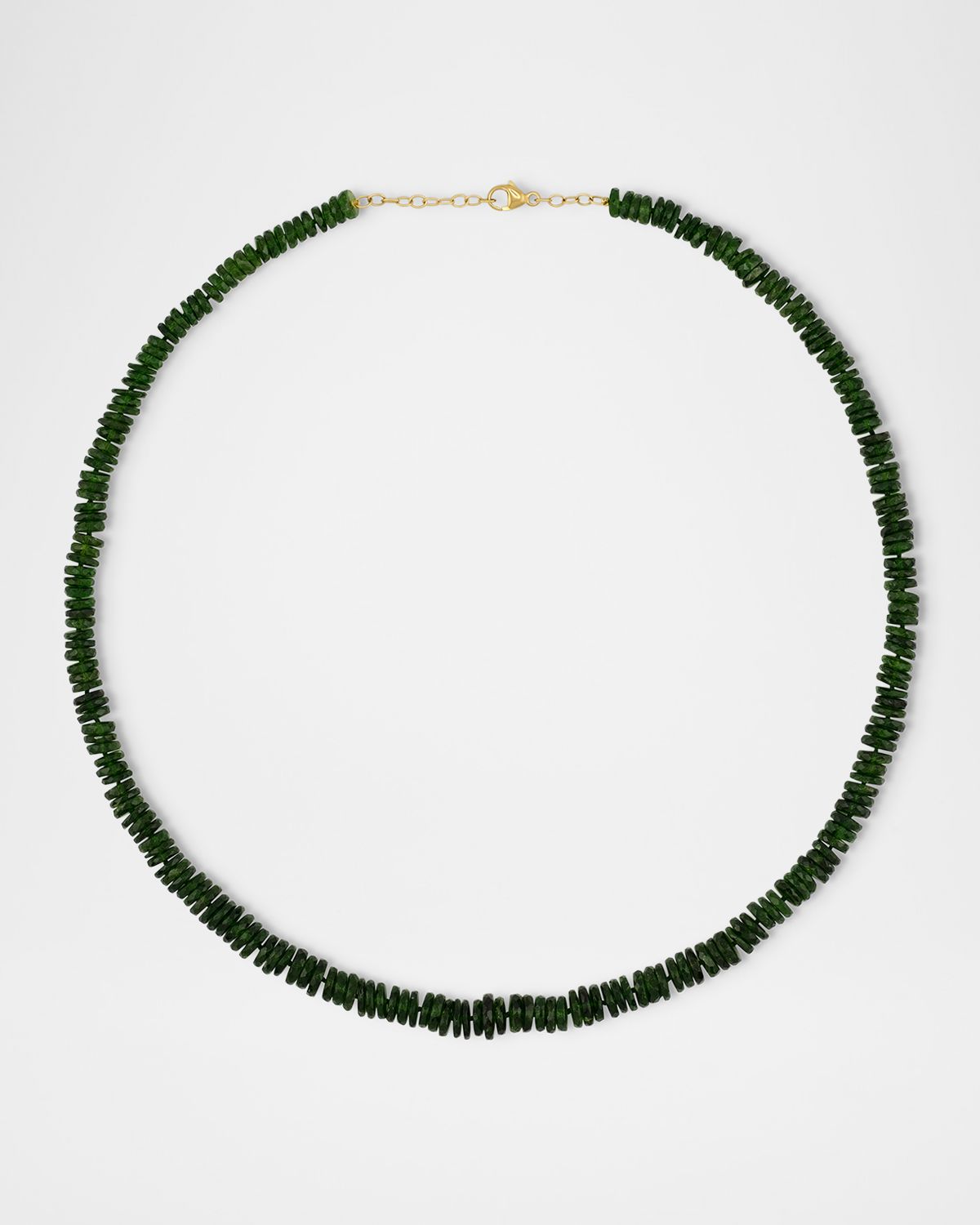 JIA JIA Fancy-Cut Chrome Diopside Necklace in 14K Yellow Gold, 17.5"L
