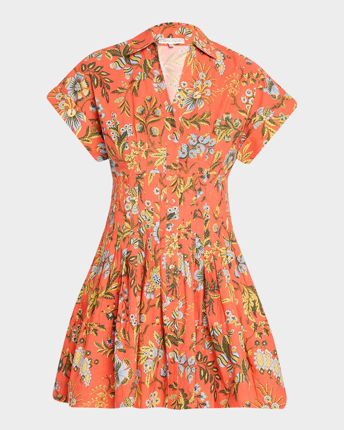 Cara Cara Nash Printed Button-Front Mini Dress