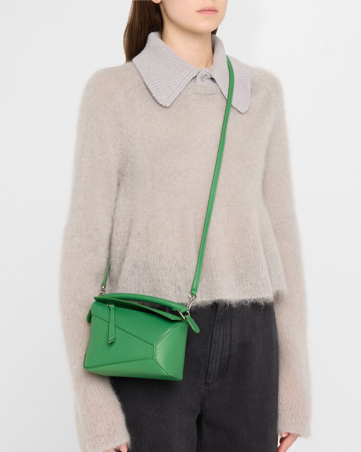 Loewe Puzzle Edge Mini Shoulder Bag in Soft Grained Leather