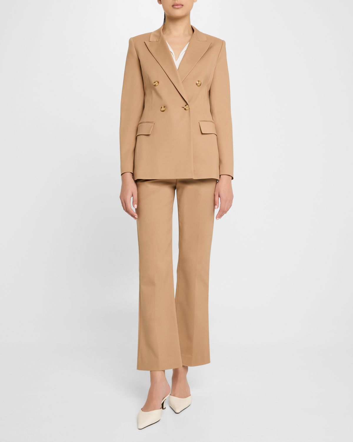 Emporio Armani Cotton Double-Breasted Blazer