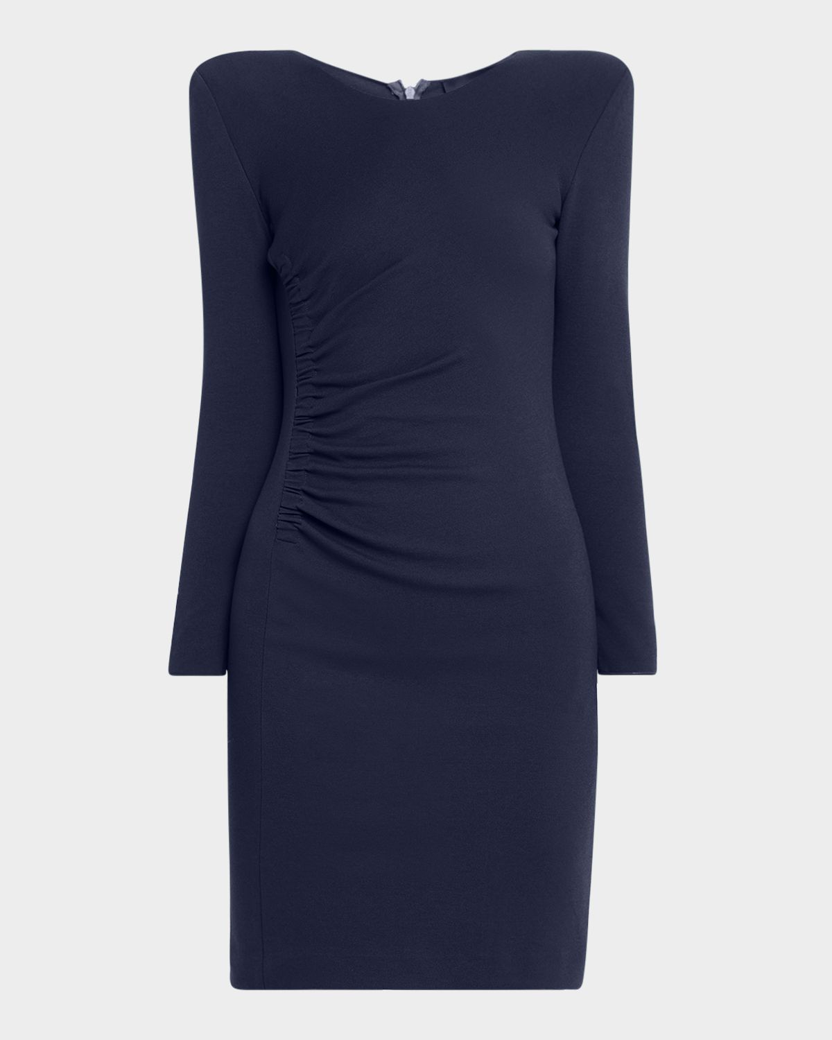 Emporio Armani Ruched-Hip Milan Jersey Mini Dress