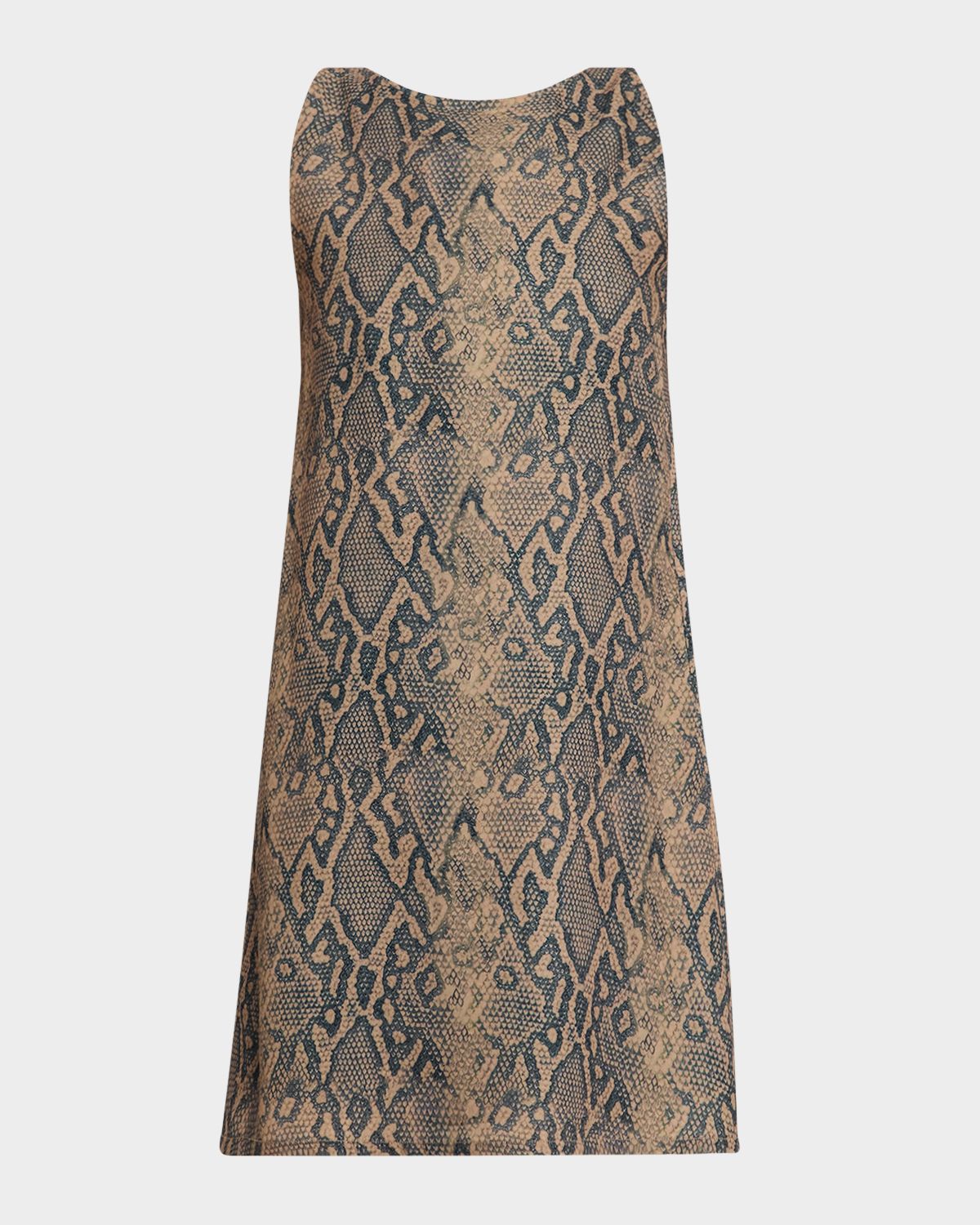 Emporio Armani Snakeskin Effect Sleeveless Mini Shift Dress | Thumbnail 6 Emporio Armani Snakeskin Effect Sleeveless Mini Shift Dress | Thumbnail 6
