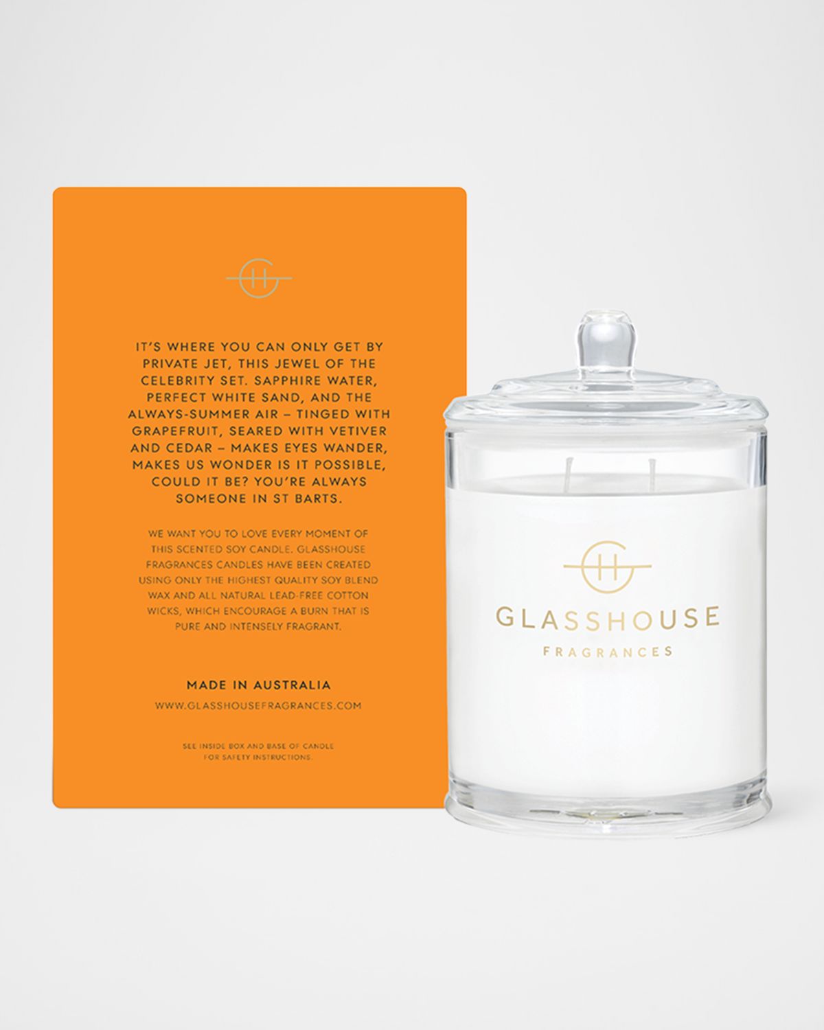 GLASSHOUSE FRAGRANCES St. Barts Bronze Candle, 380 g