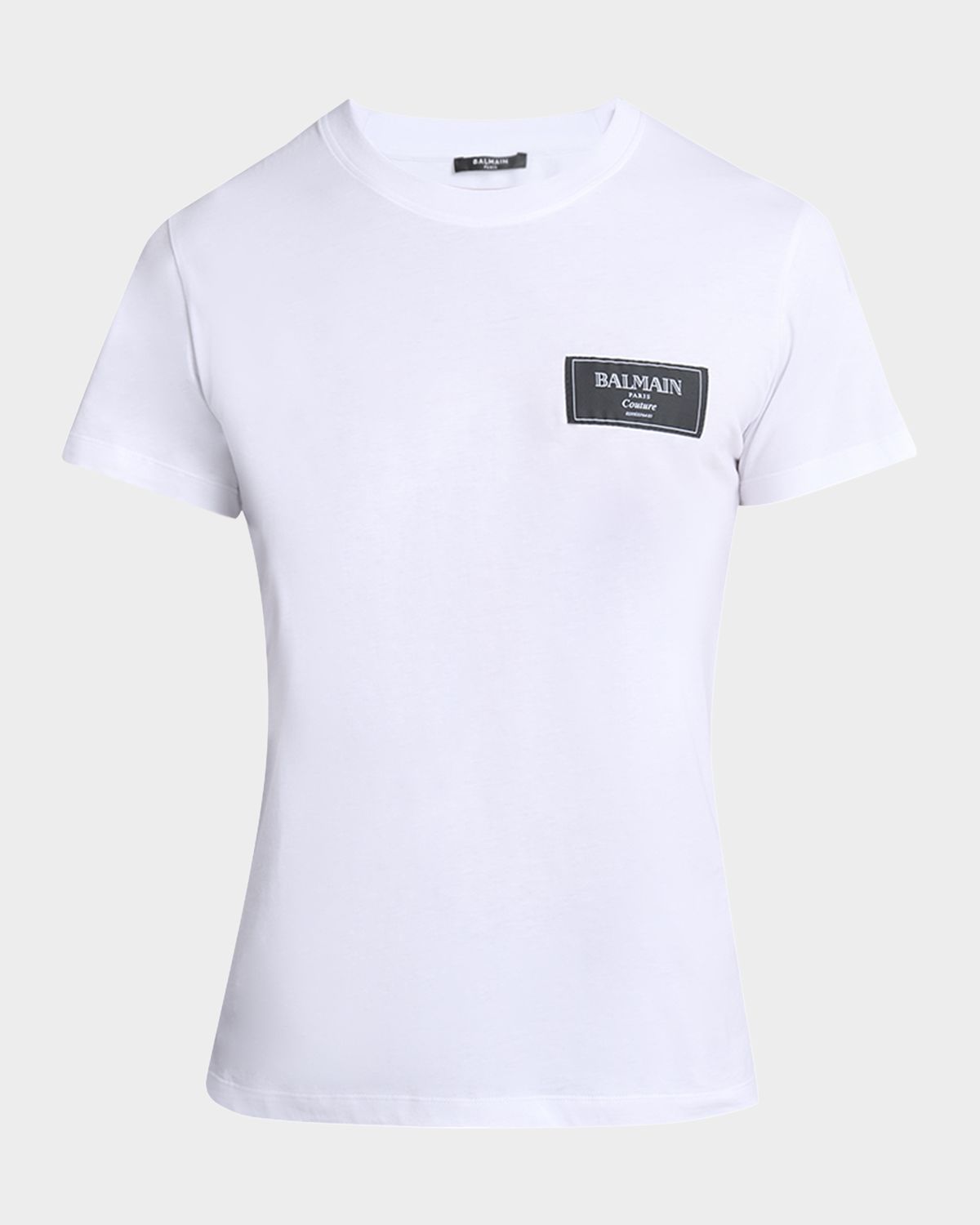 Balmain Men 's Couture Label T-Shirt
