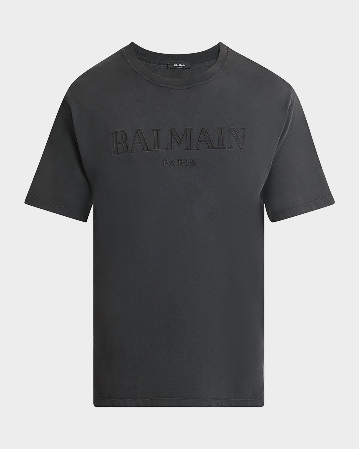 Balmain Men 's Tonal Vintage Logo T-Shirt