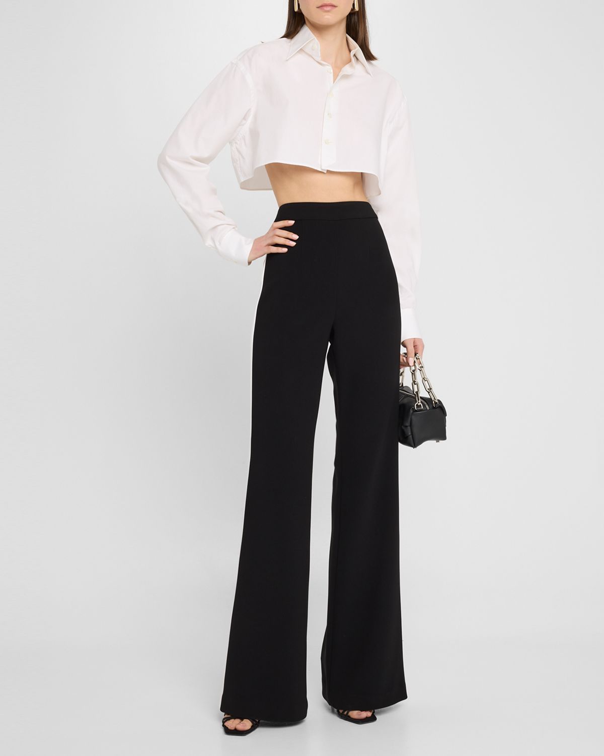 Sergio Hudson Bootleg Tuxedo Pants