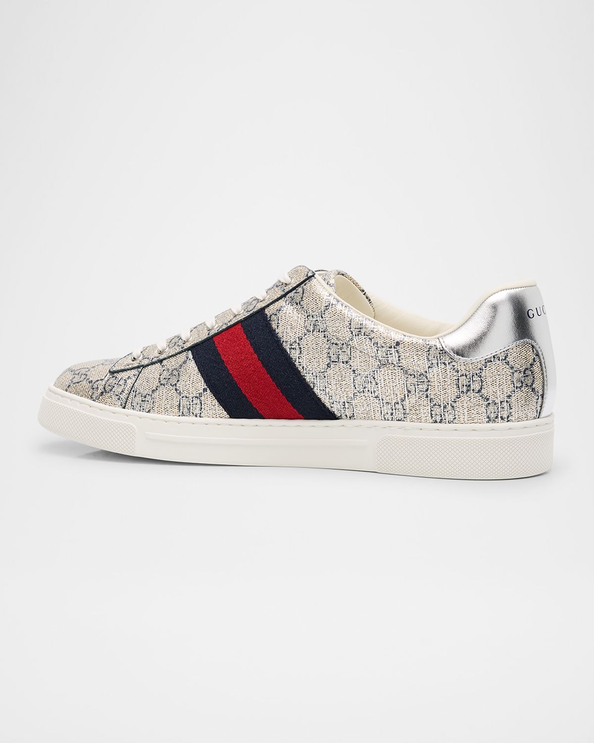Gucci Men 's Shiny GG Supreme Ace Sneakers