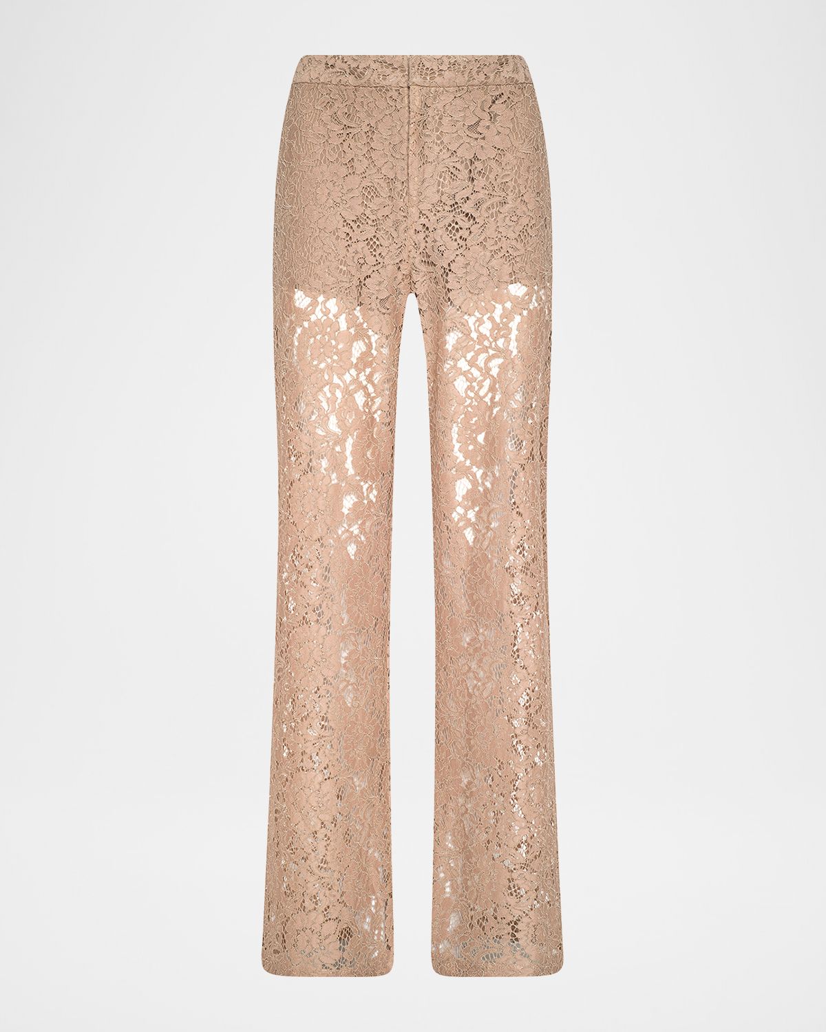 L 'Agence Livvy Floral Lace Straight-Leg Trousers