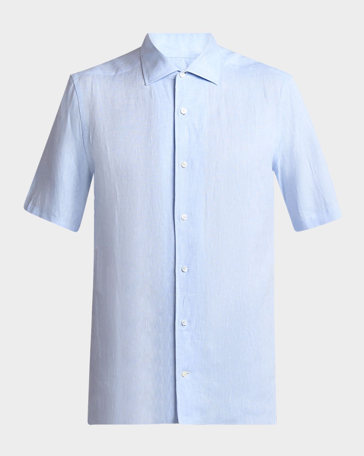 ZEGNA Men 's Oasi Lino Sport Shirt