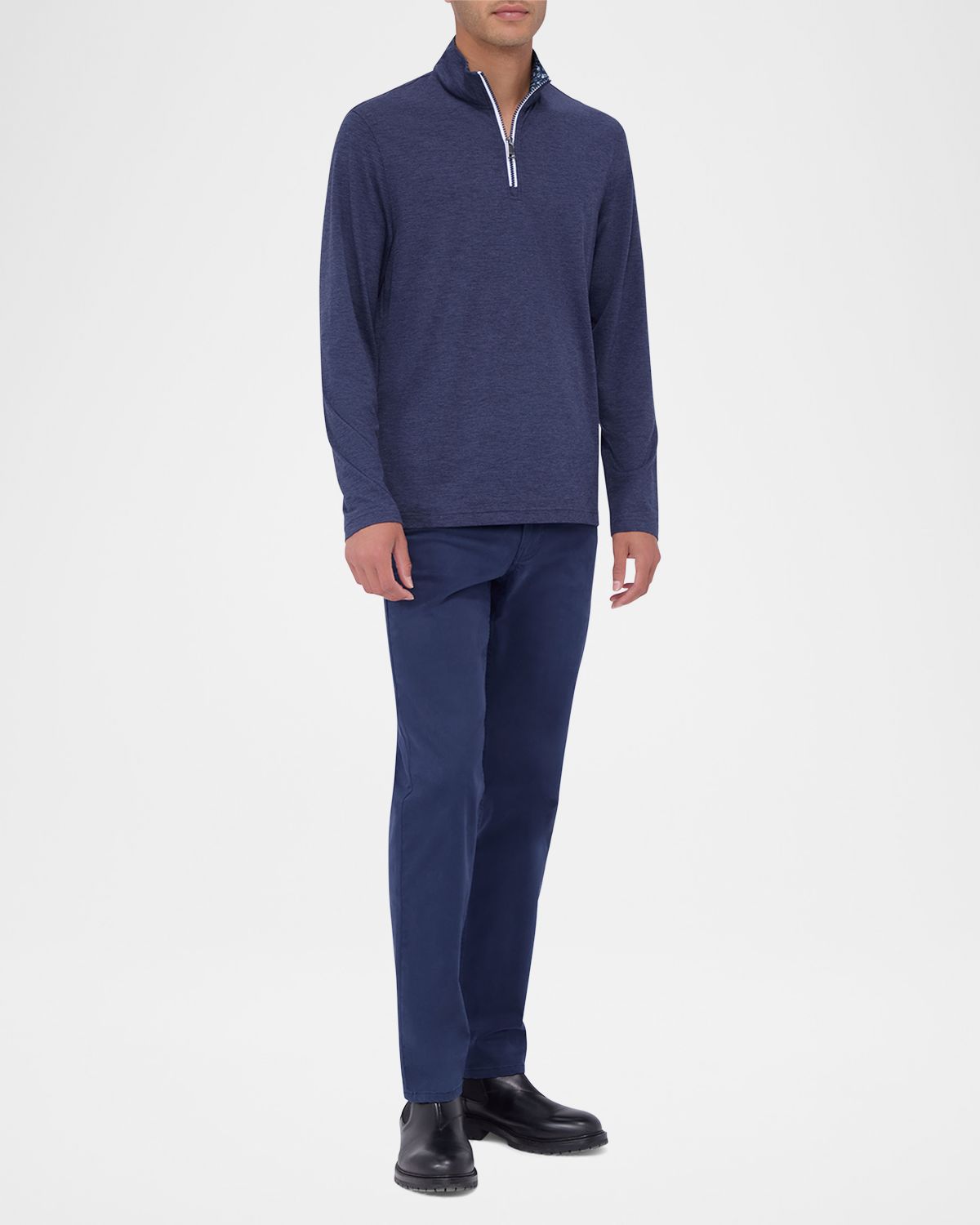 Bugatchi Men 's Knit Quarter-Zip Sweater