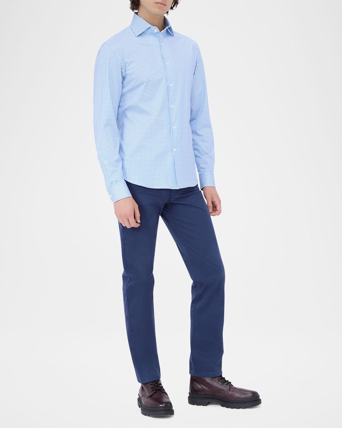 Bugatchi Men 's Devon OoohCotton Sport Shirt