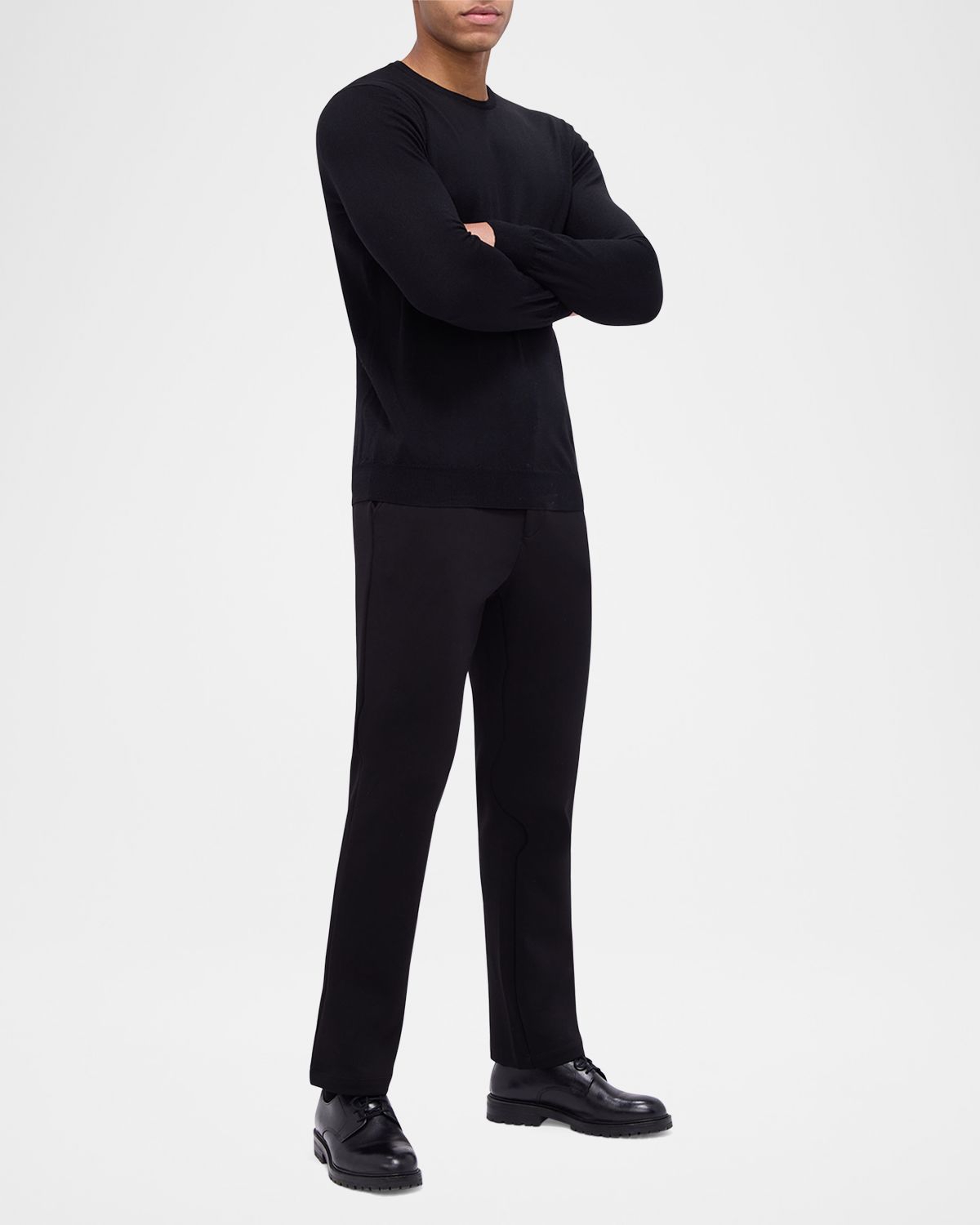 Bugatchi Men 's Merino Wool Crewneck Sweater