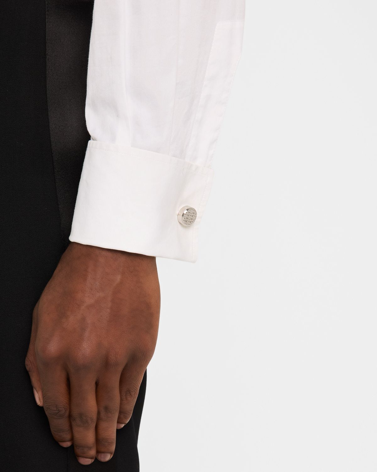 Givenchy Men 's Silvery 4G Allover Cufflinks
