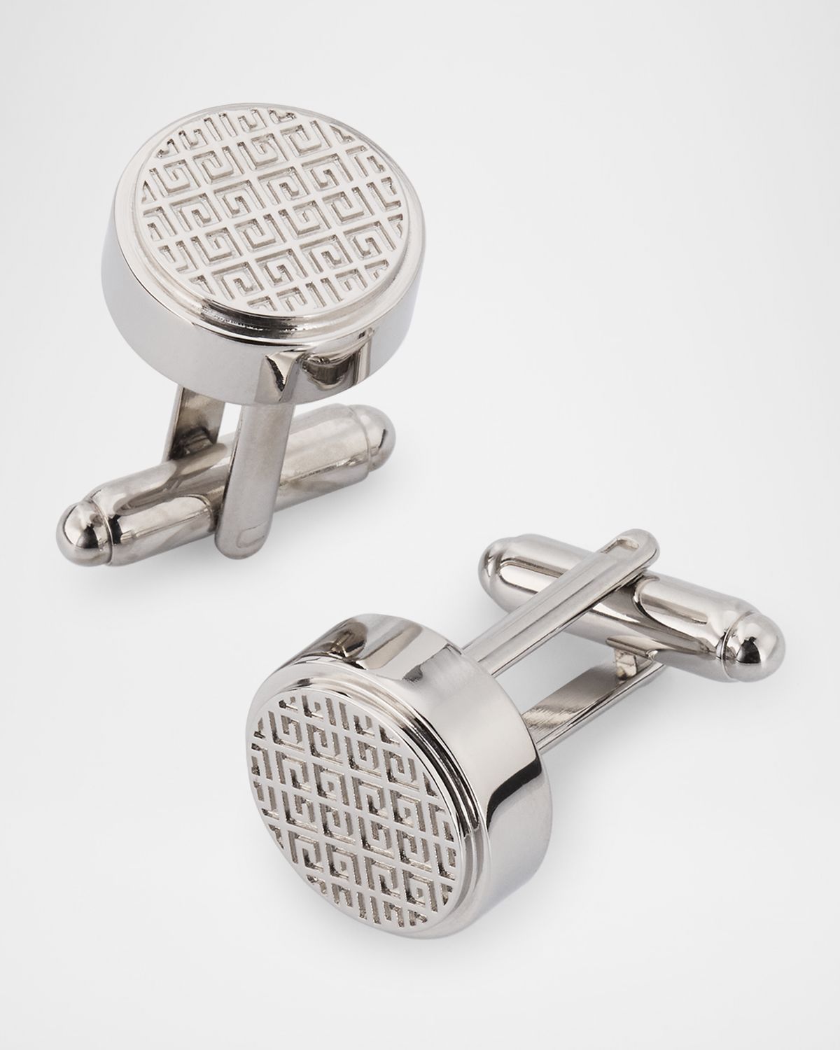 Givenchy Men 's Silvery 4G Allover Cufflinks