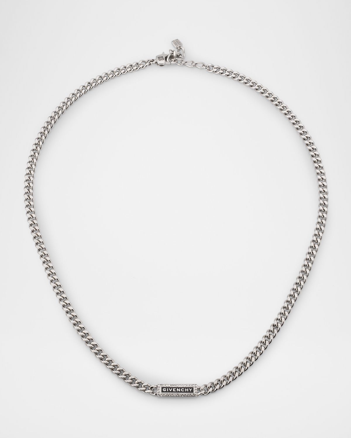 Givenchy Men 's ID Logo and Crystals Necklace
