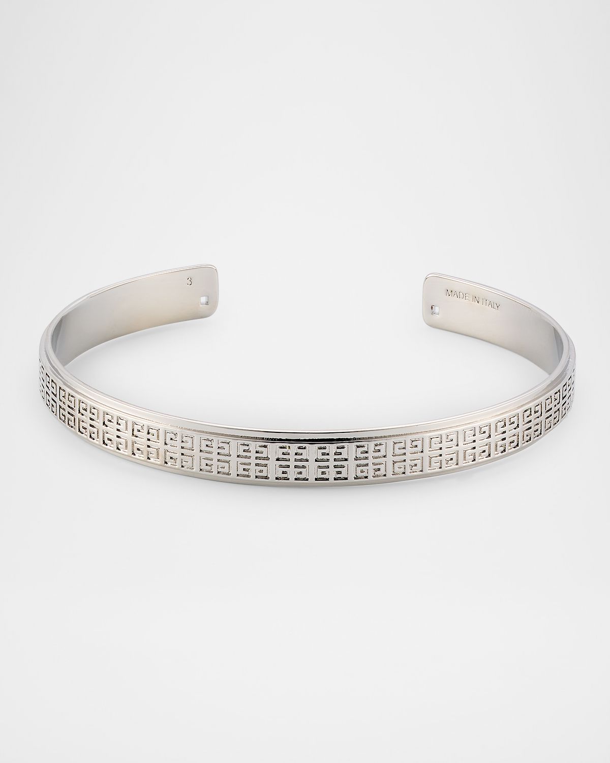 Givenchy Men 's Silvery 4G Allover Bracelet