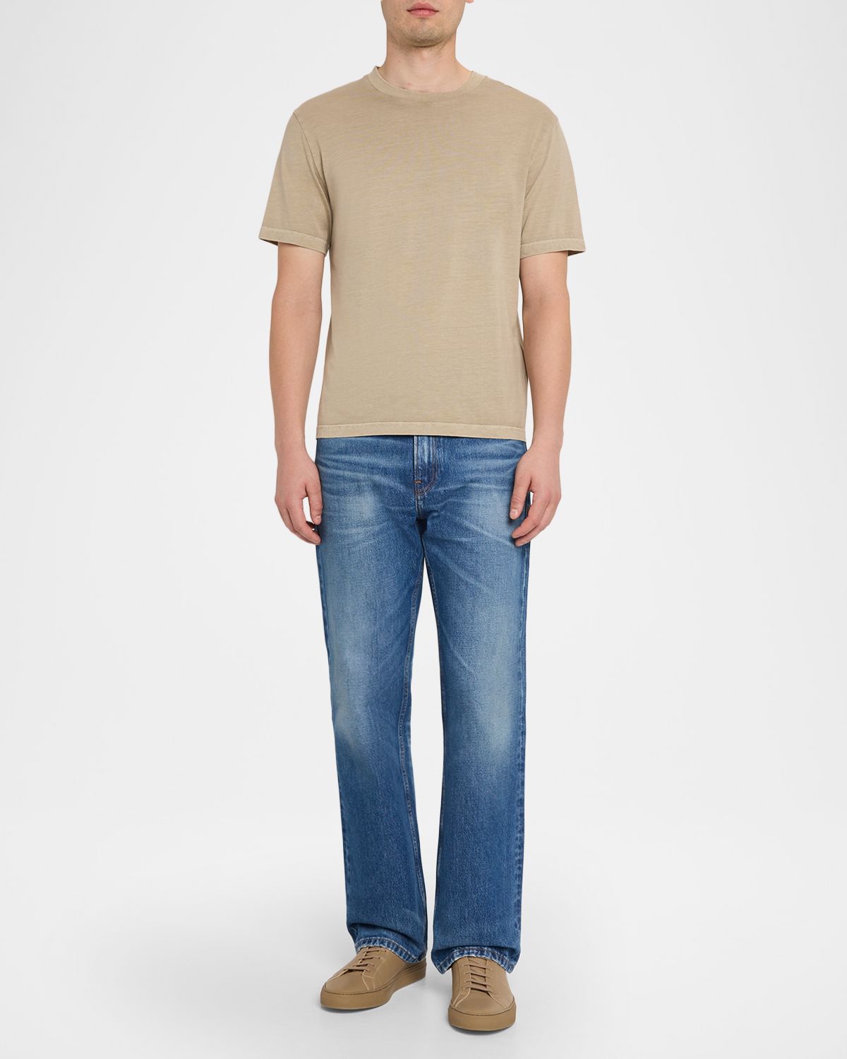 FRAME Men 's Light Cotton T-Shirt | Thumbnail 2 FRAME Men 's Light Cotton T-Shirt | Thumbnail 2