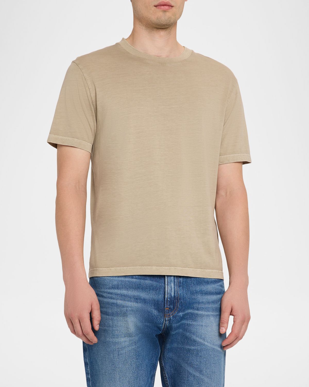 FRAME Men 's Light Cotton T-Shirt | Thumbnail 4 FRAME Men 's Light Cotton T-Shirt | Thumbnail 4