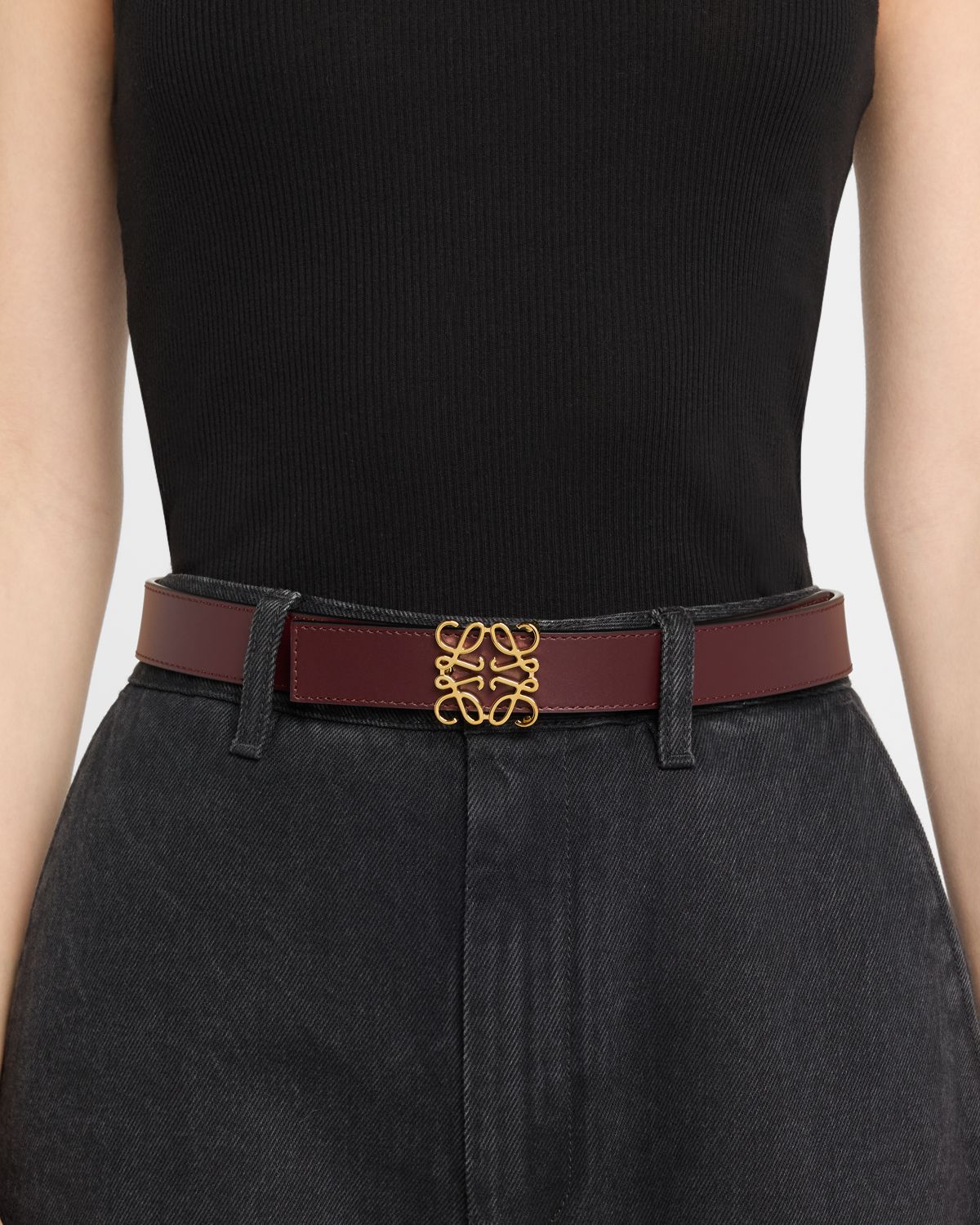 Loewe Anagram Reversible Leather Belt