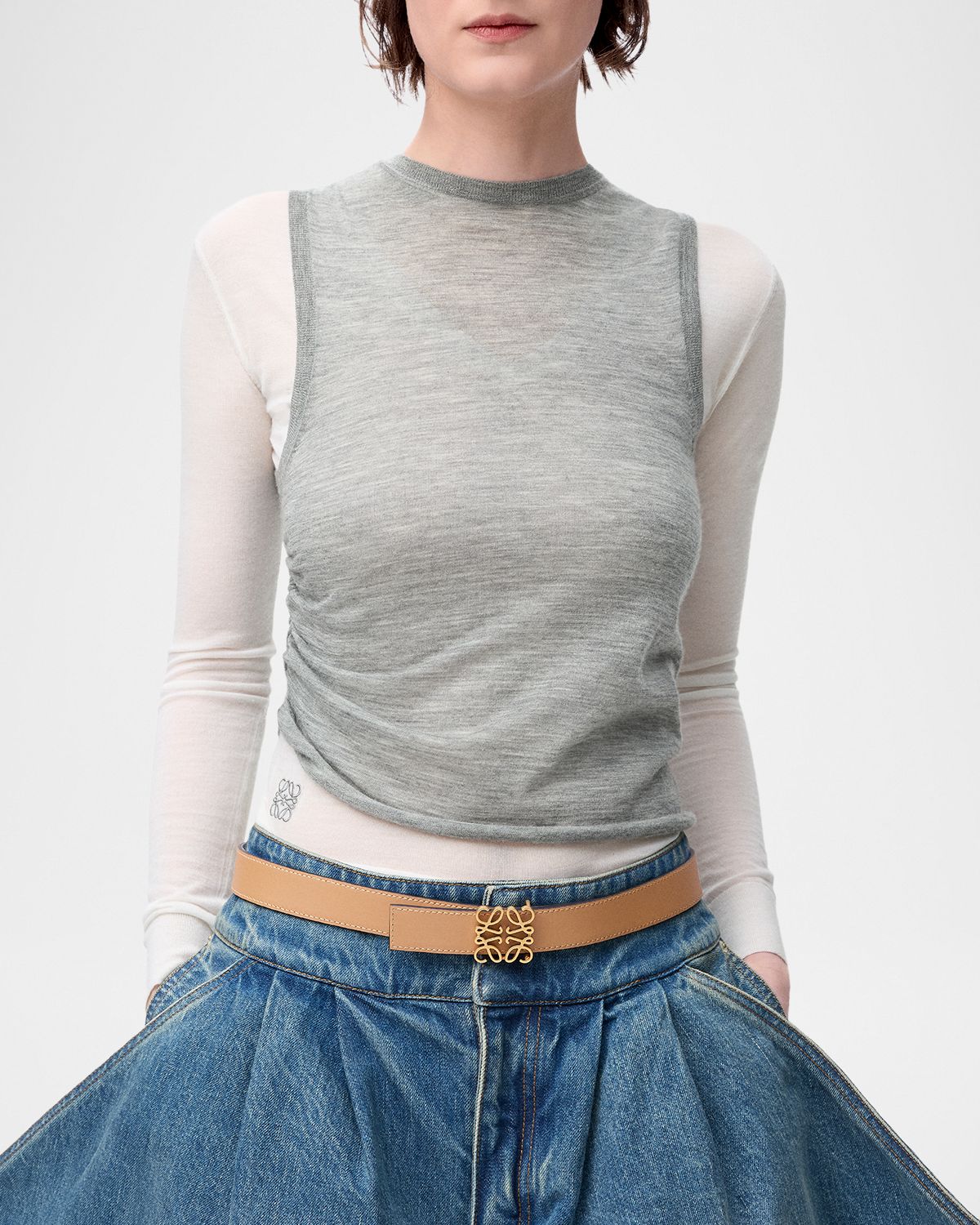 Loewe Anagram Reversible Leather Belt