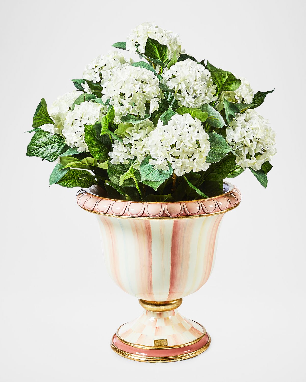 MacKenzie-Childs Rosy Stripe Urn