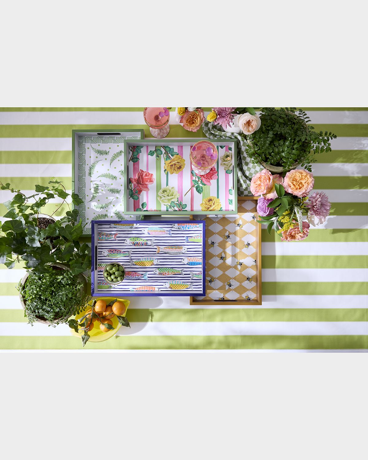 MacKenzie-Childs Garden Gala Serving Tray
