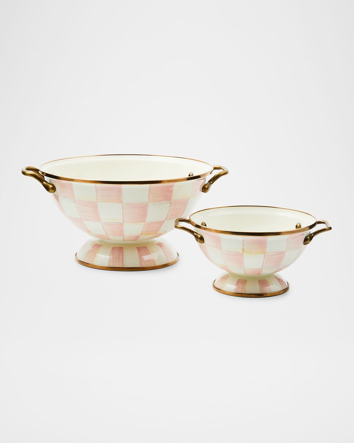 MacKenzie-Childs Rosy Check Simply Anything Bowl