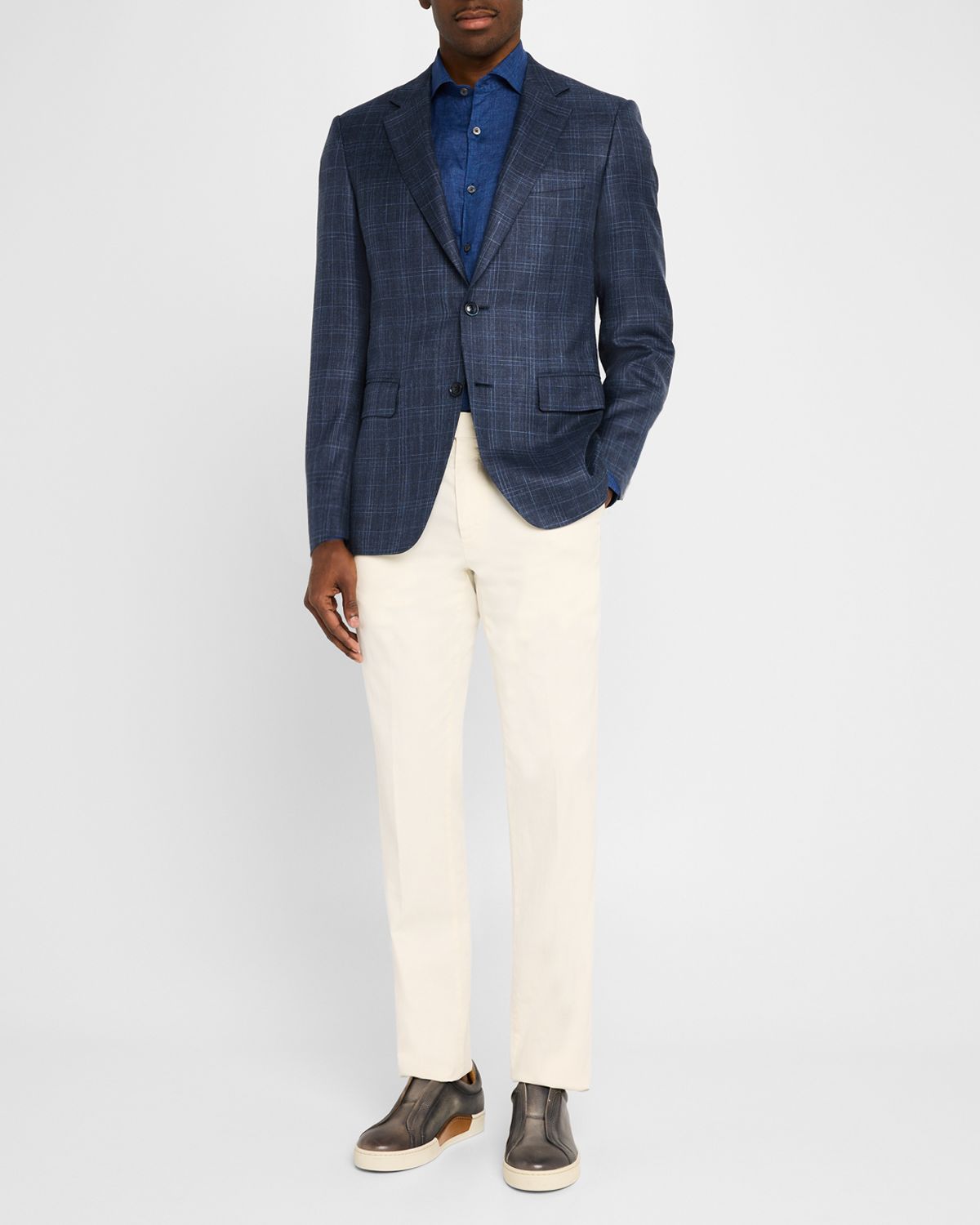 Canali Men 's Tonal Plaid Sport Coat