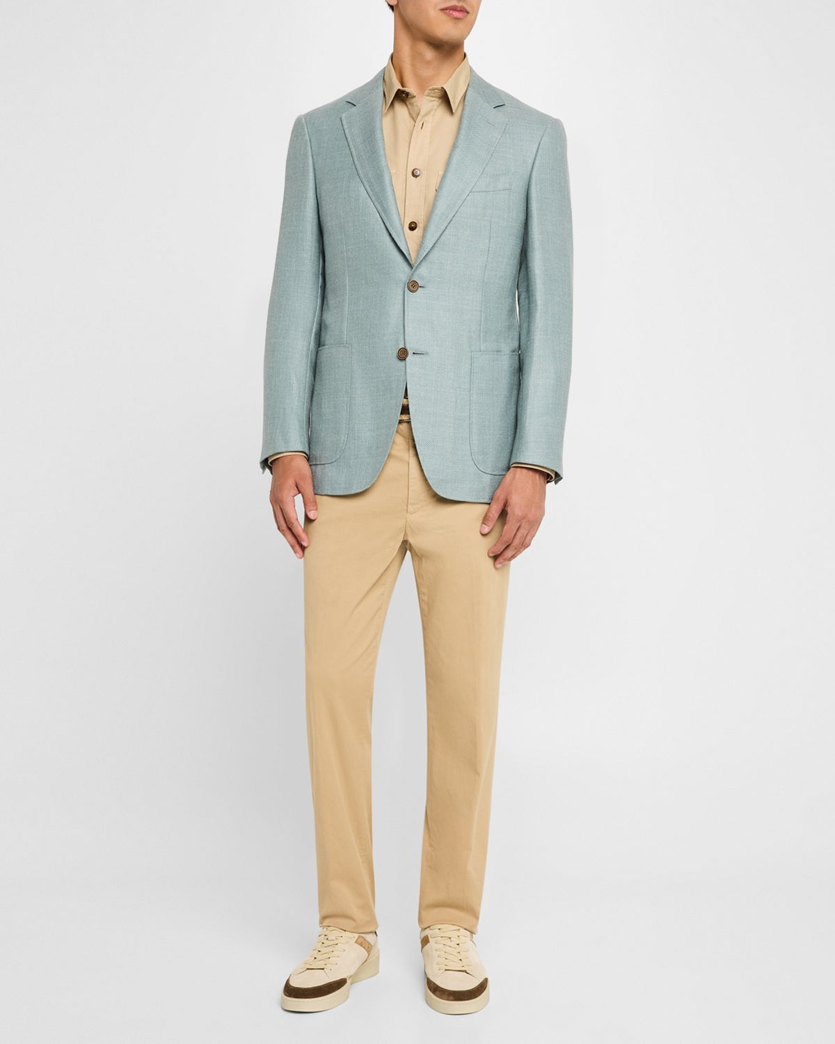 Canali Men 's Wool-Blend Twill Blazer