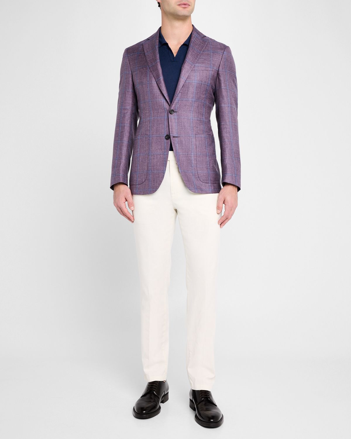 Canali Men 's Windowpane Sport Coat