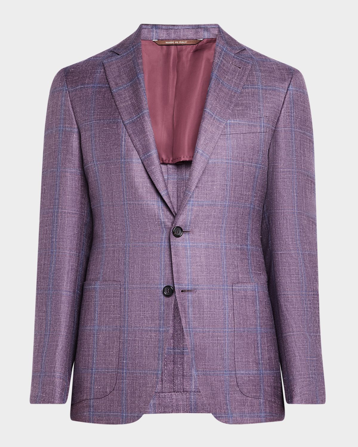 Canali Men 's Windowpane Sport Coat